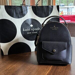 Kate Spade Schuyler Mini Backpack Black Saffiano PVC